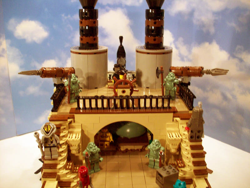 Illustration for article titled Steampunk LEGO Jabba Barge, Slave I and Other Amazing Steam Wars Models